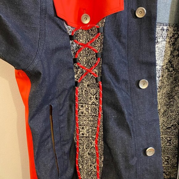 LES BENJAMINS Mix-Media Denim Jacket. Size Small. RARE CUSTOM for Lewis Hamilton - Picture 5 of 11